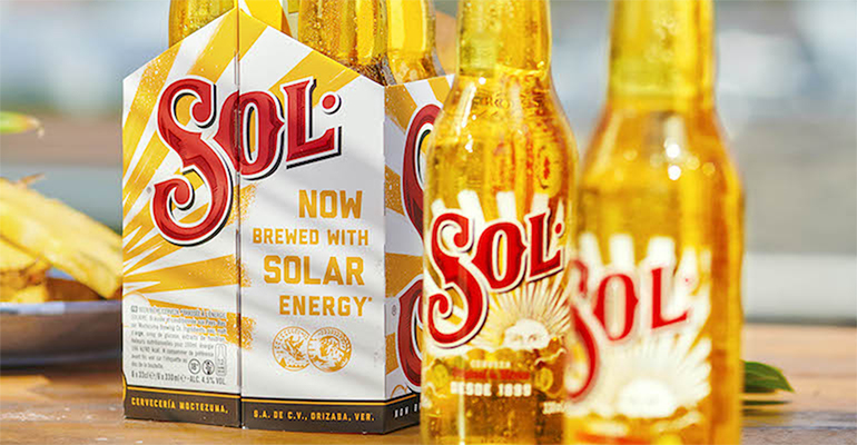 Heineken is now brewing its Sol beer with solar